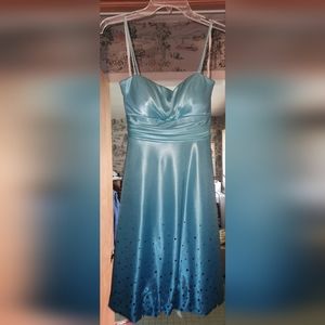 Jump Apparel Blue with Jewels Dress - size 9/10